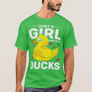 ガールズダッキー女性浴鴨浴玩具用ゴムダック Tシャツ