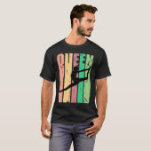 ガールズダンサーダンス誕生日カラフルクイーンキュートレ Tシャツ (正面フル)