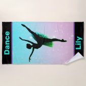 ガールズダンスパステルビーチタオル ビーチタオル (正面)