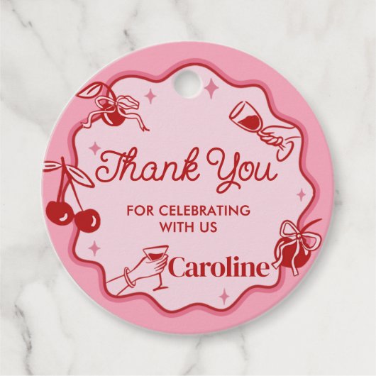 ガールズダーティサーティ誕生日ラウンド フェイバータグ (正面)