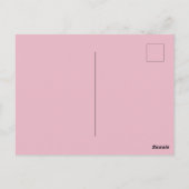 ガールズチアリーティングパープルタイポグラフィ ポストカード (裏面)