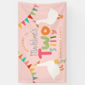 ガールズツガ間抜けース2nd誕生日へようこそ 横断幕 (縦)