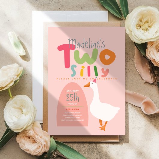 ガールズツグースピ間抜けークファースト誕生日 招待状