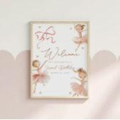 ガールズツトゥキュートボホバレリーナ誕生日へようこそ ポスター