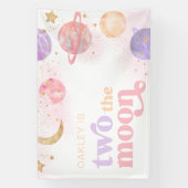 ガールズツーザムーン宇宙パーティーバナー 横断幕 (縦)