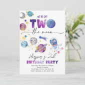 ガールズツーザムーン招待状 |宇宙招待状 招待状 (スタンド正面)