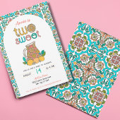 ガールズツースイートレモネードピクニック誕生日 招待状