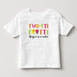 ガールズツーティフルーティTシャツ トドラーTシャツ