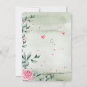 ガールズティーパーティの招待状 (裏面)