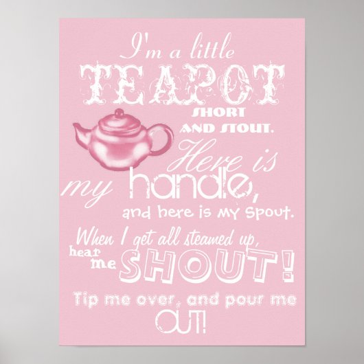 ガールズティーパーティールームの装飾 ポスター (正面)