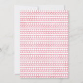 ガールズティーピーワイルドワンファースト誕生日招待状 招待状 (裏面)