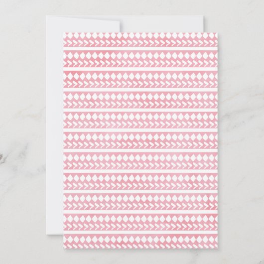 ガールズティーピーワイルドワンファースト誕生日招待状 招待状 (裏面)