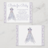 ガールズティーペ部族女性がブックカードを持ってくる エンクロージャーカード (正面/裏面)