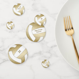 ガールズティーンのゴールデンバレーボール誕生日パーティー コンフェッティ