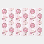 ガールズディスコカウガール ブライズメイドパーティー ラッピングペーパーシート (正面3)