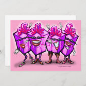 ガールズデイアウト招待状 招待状 (正面/裏面)