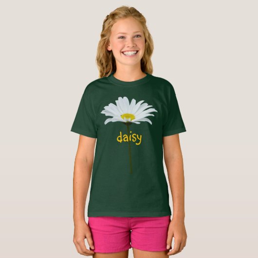 ガールズデイジーTシャツオーガニックデイジーシカスタムャツ Tシャツ (正面フル)