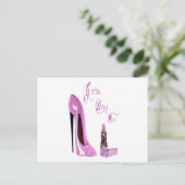 ガールズデイ/ナイトアウトパーティの招待状カード インビテーションポストカード (スタンド正面)