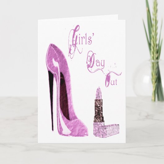 ガールズデイ/ナイトアウトパーティの招待状カード 招待状 (正面)