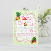 ガールズトゥッティフロッティバースデーパーティーの招待 招待状 (スタンド正面)