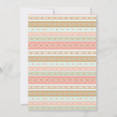 ガールズトライバルドリームキャッチャーベビーシャワー招待状 招待状 (裏面)