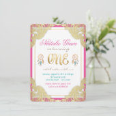 ガールズトライバルファーストバースデーパーティ招待状 招待状 (スタンド正面)