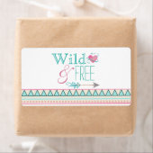 ガールズトライバルベビーシャワーウォーターボトルラベル ラベル (インサイチュ)