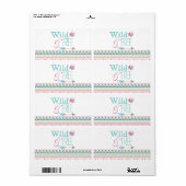 ガールズトライバルベビーシャワーウォーターボトルラベル ラベル (フルシート)