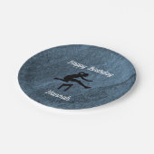 ガールズトラック&フィールドハッピーバースデー紙プレート ペーパープレート (アングル)