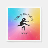 ガールズトラック&フィールドレインボースターズ スタンダードカクテルナプキン (正面)