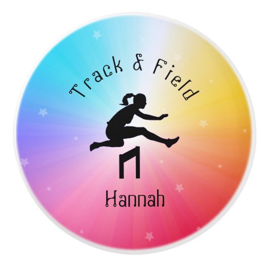 ガールズトラック&フィールドレインボースターズ セラミックノブ (正面)