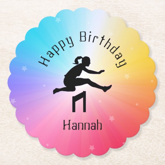 ガールズトラック&フィールドレインボースターズ ペーパーコースター (正面)