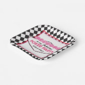 ガールズトランプのポーカーカードパーティー ペーパープレート (傾斜あり)