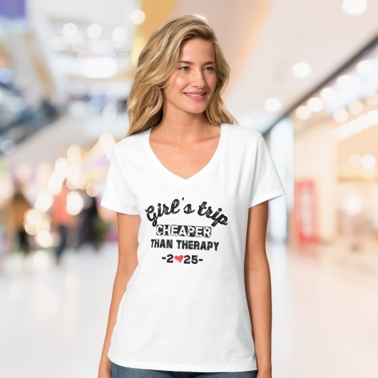 ガールズトリップはセラピーより安い Tシャツ