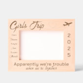 ガールズトリップウパーソナライズされたッド レーザー彫刻フレーム (正面)