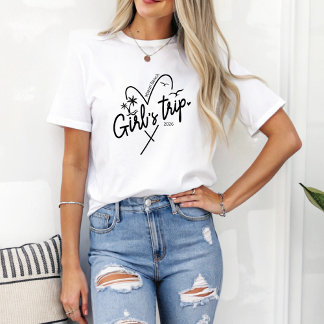 ガールズトリップカスタムビーチ先旅行 Tシャツ