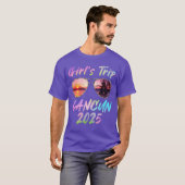 ガールズトリップカンクン2025夏休みサングラスホ Tシャツ (正面フル)