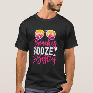 ガールズトリップガールズウィークエンドフレンズビーチズブーズ&B Tシャツ