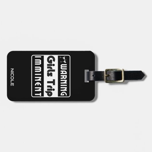 ガールズトリップガールズナイトウィークエンドシスターズバケーション ラゲッジタグ (正面横)