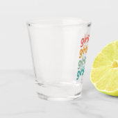 ガールズトリップキュートレトロガールズウィークエンドゲタウェイバカイ ショットグラス (左)