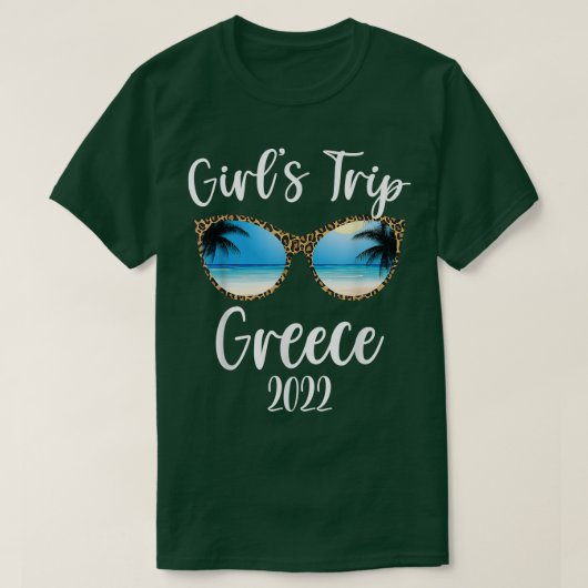 ガールズトリップギリシャ2022ビーチサングラス春サム Tシャツ (デザイン正面)