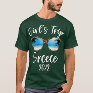 ガールズトリップギリシャ2022ビーチサングラス春サム Tシャツ