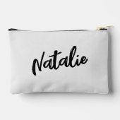 ガールズトリップディスコパーソナライズされた鏡シルバーブーツ アクセサリーポーチ (裏面)