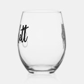 ガールズトリップディスコパーソナライズされた鏡シルバーブーツ ステムなしワイングラス (右)