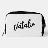 ガールズトリップディスコパーソナライズされた鏡シルバーブーツ ドップキット (裏面)