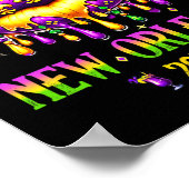 ガールズトリップニューオーリンズ2024マルディグラスマスクフライ ポスター (角)