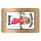 ガールズトリップバケーションアクセサリーおもしろいfor Her Cruise マグネット (横)