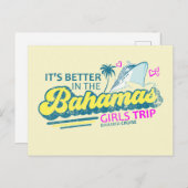 ガールズトリップバハマポストカードバケーションクルーズ ポストカード (正面/裏面)