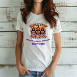 ガールズトリップレトロハローウィンパーティウィッチファイエンド Tシャツ