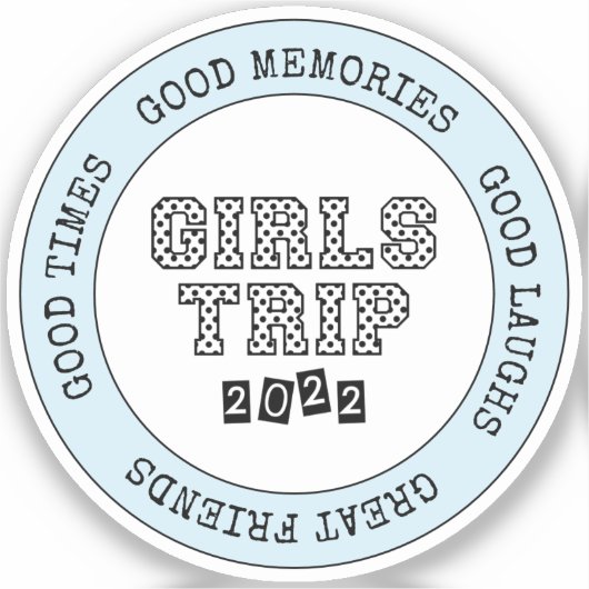 ガールズトリップ2022ガールズウィークエンドバケーションゲートウェイ シール (正面)
